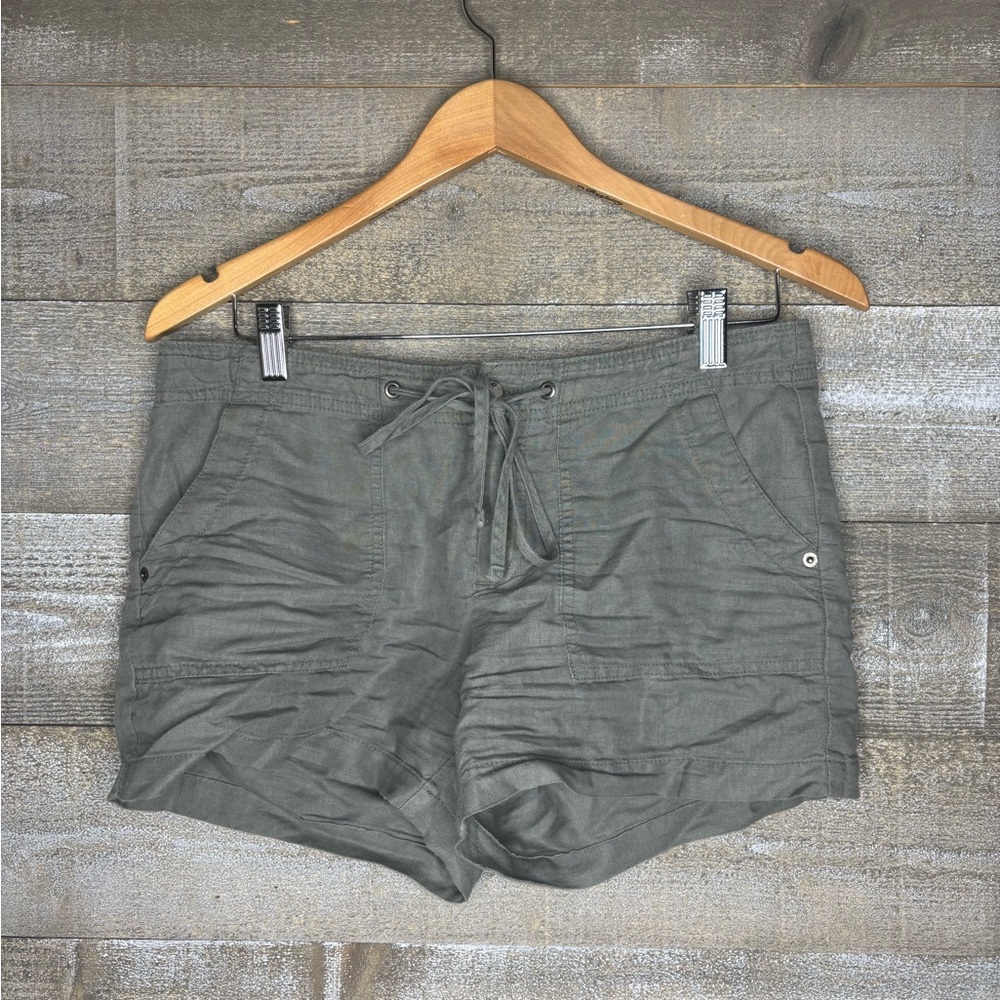 GAP Women's linen cotton blend Olive lounge Shorts